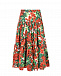 Юбка с принтом &quot;герань&quot; Dolce&Gabbana | Фото 3