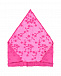 Розовая косынка с цветочной вышивкой Arc-en-ciel | Фото 2