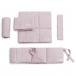 Комплект постельного белья (подушка, одеяло, простыня на резинке, бортики, лента) розовый Happy Baby | Фото 1