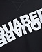Черный свитшот с белым логотипом Dsquared2 | Фото 3