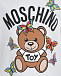 Трикотажное платье с принтом &quot;медвежонок&quot; Moschino | Фото 4
