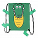 Зеленый рюкзак в виде крокодила, 37х27 см Stella McCartney | Фото 4