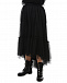 Асимметричная черная юбка  | Фото 7