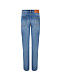 Синие джинсы с высокой посадкой MSGM | Фото 4