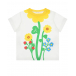 Белая футболка с цветочным принтом Stella McCartney | Фото 1