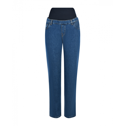 Синие джинсы для беременных длиной 7/8 Pietro Brunelli | Фото 1