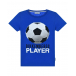 Синяя футболка с принтом &quot;Футбольный мяч&quot; Bikkembergs | Фото 1