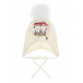 Белая шапка с декором &quot;Мишки под зонтом&quot; Il Trenino | Фото 1