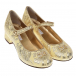 Золотистые туфли с цветочным узором Dolce&Gabbana | Фото 1