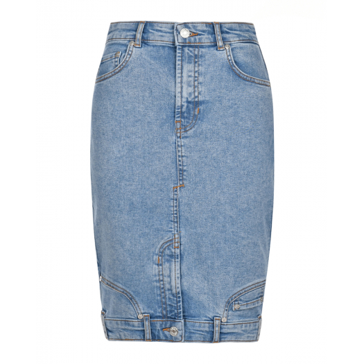 Голубая джинсовая юбка Mo5ch1no Jeans | Фото 1