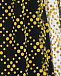 Двухслойное желто-черное платье Philosophy di Lorenzo Serafini Kids | Фото 5