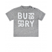 Хлопковая футболка с принтом Burberry | Фото 1