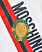 Футболка с гербом-лого, белая Moschino | Фото 3