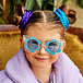 Голубые очки с прозрачной оправой Monnalisa | Фото 4