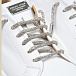 Белые кеды со шнурками в стразах Philipp Plein | Фото 6
