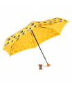 Желтый зонт с принтом в горох, 17 см
