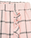 Розовые брюки в клетку с оборками Aletta | Фото 3