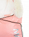Комплект из пухового конверта c меховой опушкой, розовый Moncler | Фото 6