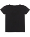 Черная футболка с принтом кошка Choupette Karl Lagerfeld kids | Фото 2