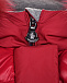 Красное пуховое пальто с глянцевыми вставками Moncler | Фото 3