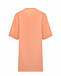 Оранжевое платье-футболка с лого MSGM | Фото 5