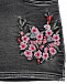 Джинсовая юбка с цветочной вышивкой Monnalisa | Фото 3