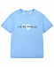 Комплект из трех футболок с разными принтами, голубая/синяя/белая Emporio Armani | Фото 6