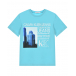 Голубая футболка с принтом &quot;Нью-Йорк&quot; Calvin Klein | Фото 1