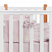 Комплект постельного белья (подушка, одеяло, простыня на резинке, бортики, лента) розовый Happy Baby | Фото 10