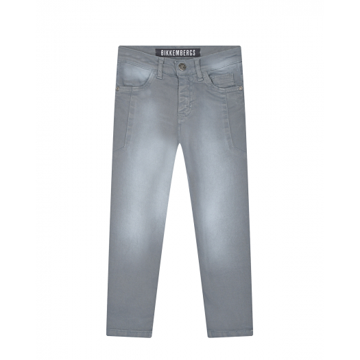 Серые прямые джинсы Bikkembergs | Фото 1