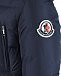 Темно-синяя куртка с логотипом на рукаве Moncler | Фото 4