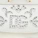 Белая сумка с серебристым логотипом, 17x11x8 см Dolce&Gabbana | Фото 5