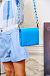 Голубая сумка с цепочкой в тон, 12x12x3 см MSGM | Фото 2