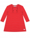 Красное платье с отделкой рюшами Sanetta fiftyseven | Фото 1