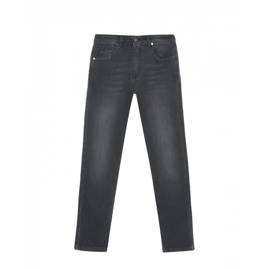 Черные джинсы с потертостями Neil Barrett | Фото 1