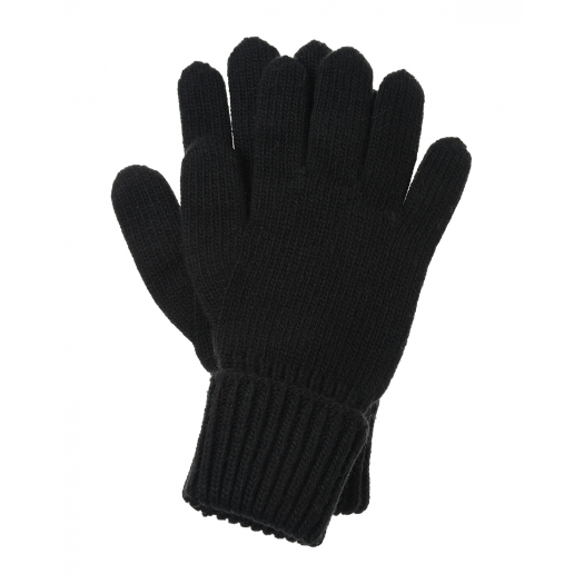 Черные перчатки из смесовой шерсти Chobi | Фото 1