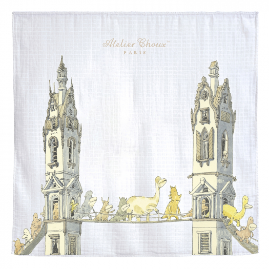 Пеленка Atelier Choux &quot;Bridge&quot; в подарочной упаковке, 100*100 см  | Фото 1