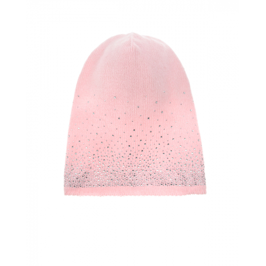 Розовая шапка со стразами Catya | Фото 1
