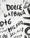 Белая футболка с принтом &quot;граффити&quot; Dolce&Gabbana | Фото 3