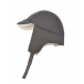 Двухстронняя шапка-ушанка, молочный/серый Yves Salomon | Фото 1