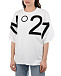 Белая футболка с черным логотипом No. 21 | Фото 7