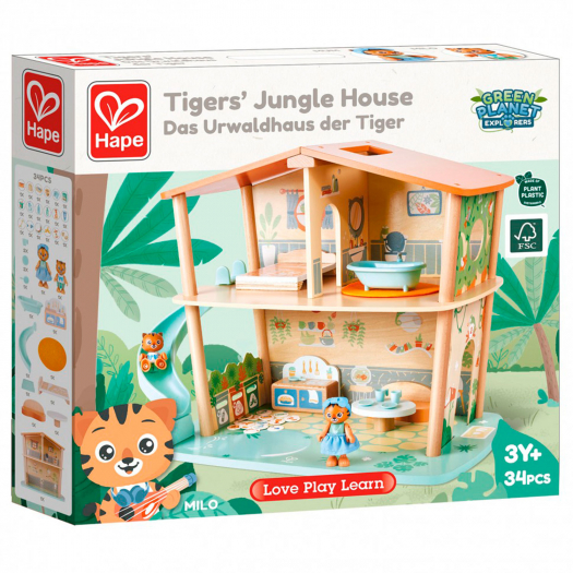 Кукольный домик &quot;Дом в джунглях семьи тигров&quot; Hape | Фото 1