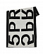 Черный шарф с белым логотипом, 60х130 см 5 Preview | Фото 2