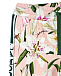 Розовые спортивные брюки с принтом &quot;лилии&quot; Dolce&Gabbana | Фото 4