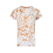 Бежевая футболка с эффектом tie-dye Forte dei Marmi Couture | Фото 1