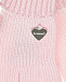 Розовые перчатки из шерсти Il Trenino | Фото 2