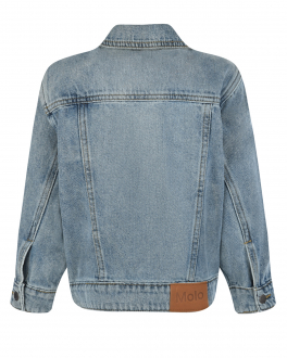 Голубая джинсовая куртка Heni Washed Denim Molo Голубой, арт. 5S22M302 1125 | Фото 2