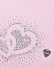 Розовая косынка с сердечками из стразов Il Trenino | Фото 3