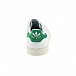 Базовые белые кеды, с зелеными вставками Adidas | Фото 3