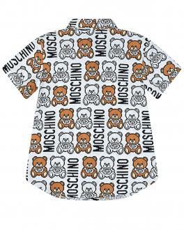 Рубашка с принтом &quot;медвежата&quot; Moschino Белый, арт. HXC00K LMB14 82803 | Фото 2